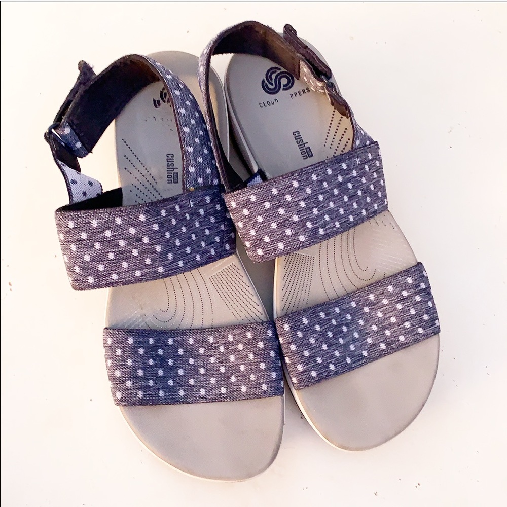 Clarks Atlanta Jacory Polka Dot Sandals - Picture 2 of 6